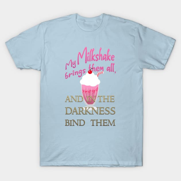 Milkshake of the Rings T-Shirt by Ben's Design Store